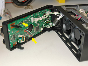 Front panel assy pulled of from unit