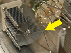 Detail of the ANTENNA capacitor